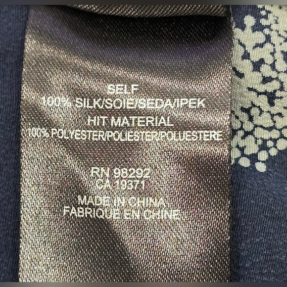 Tibi 100% Silk Bomber Jacket/Blazer, Abstract, Navy,  Size 4 (S) - Picture 8 of 8